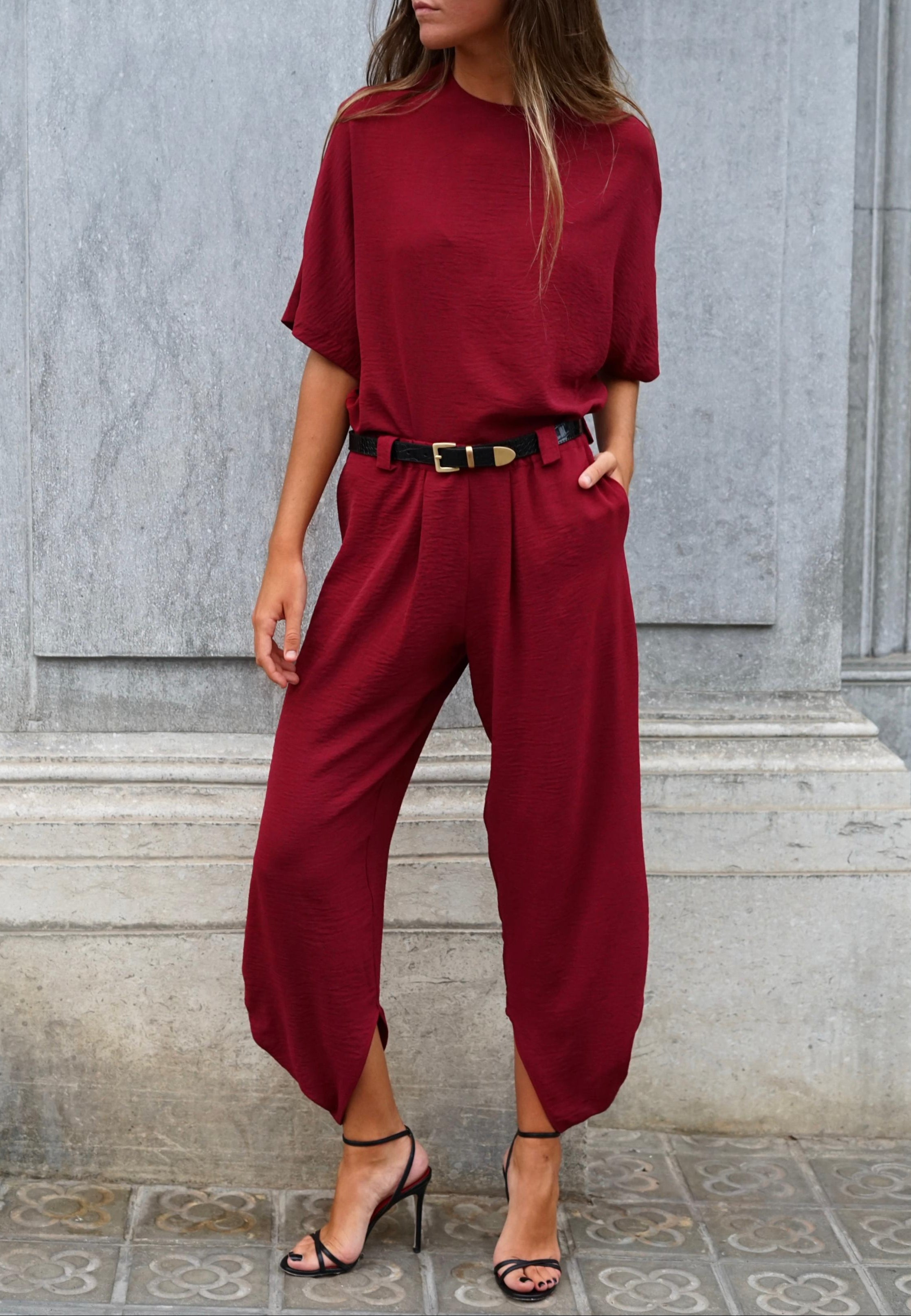 SHIRT COSIMA BURGUNDY
