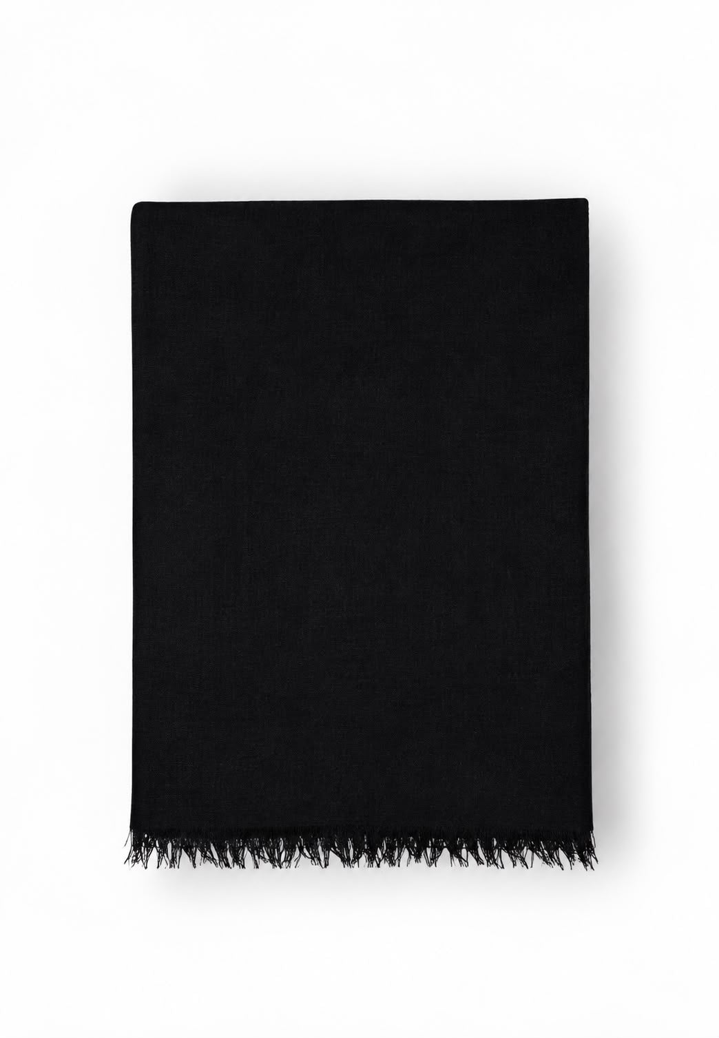 FOULARD SOUFFLE NEGRO LISO