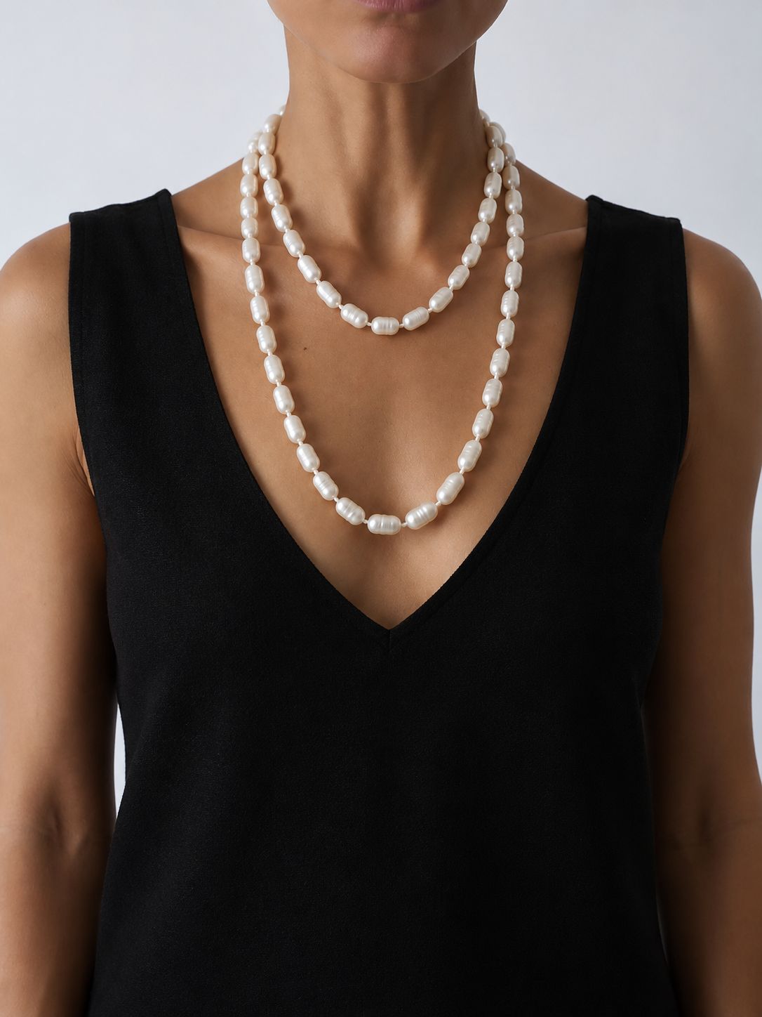Collar perla irregular