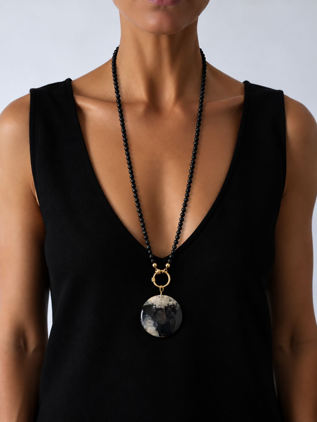 Collar ágata y onix