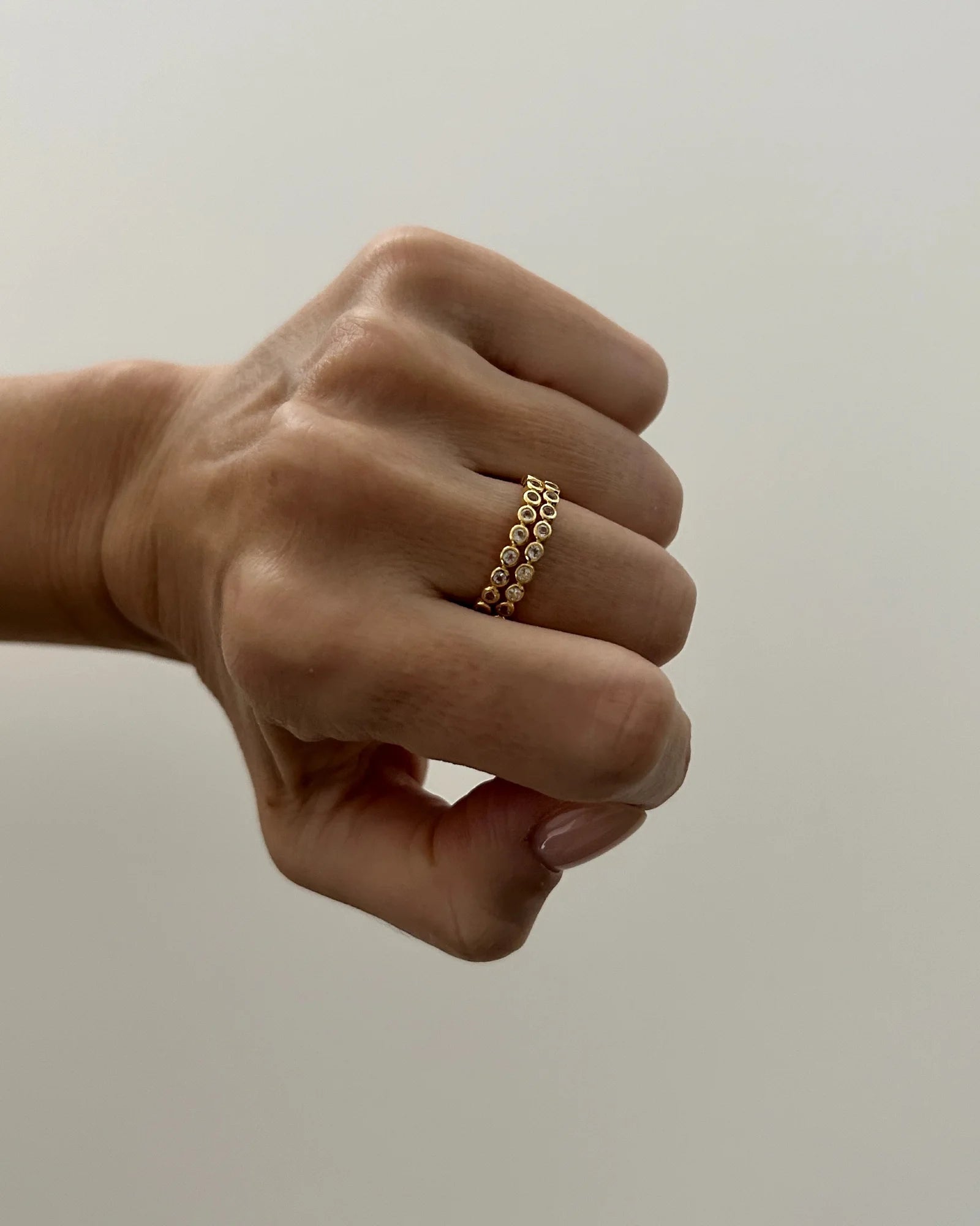 Bague éternité sertie or