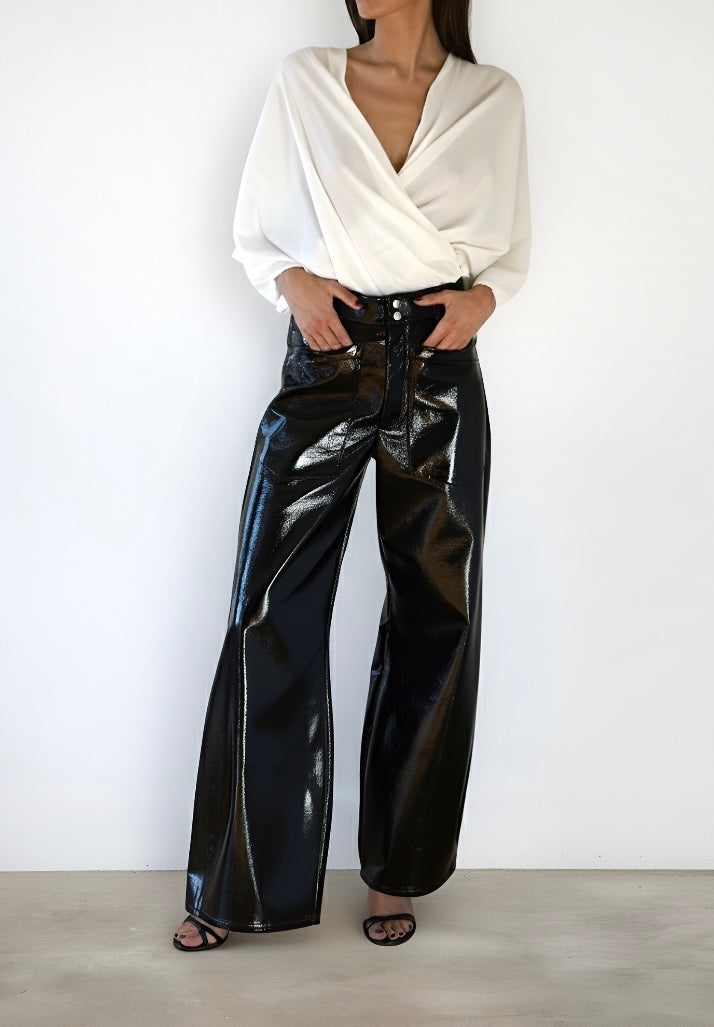 PANTS SHINE BLACK