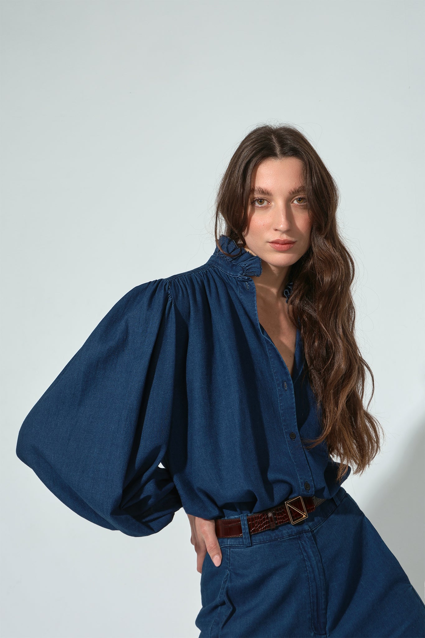 CAMISA CARLOTA DENIM FLUIDO