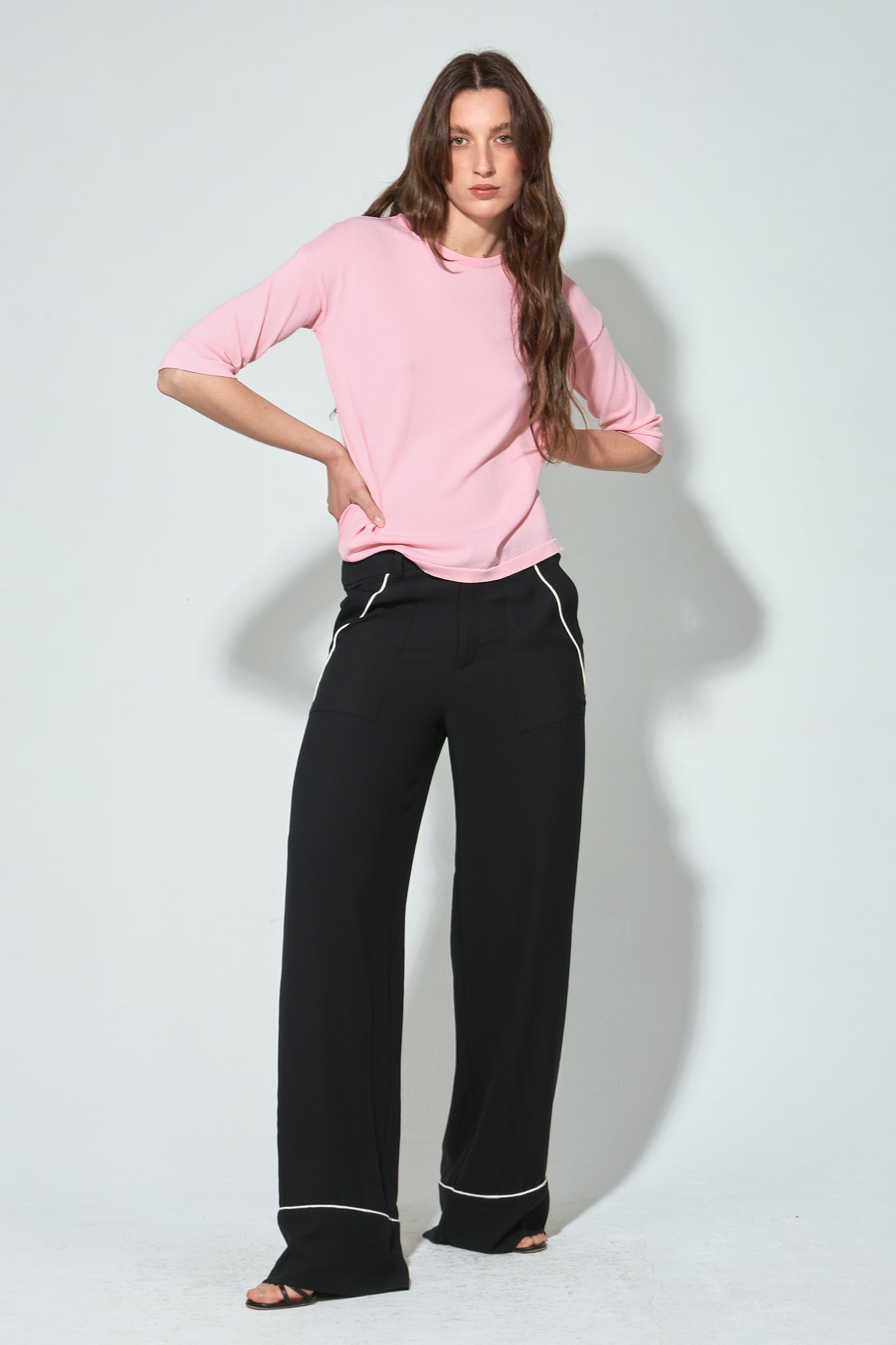 JERSEY MICAELA MANGA TRES CUARTOS ROSA