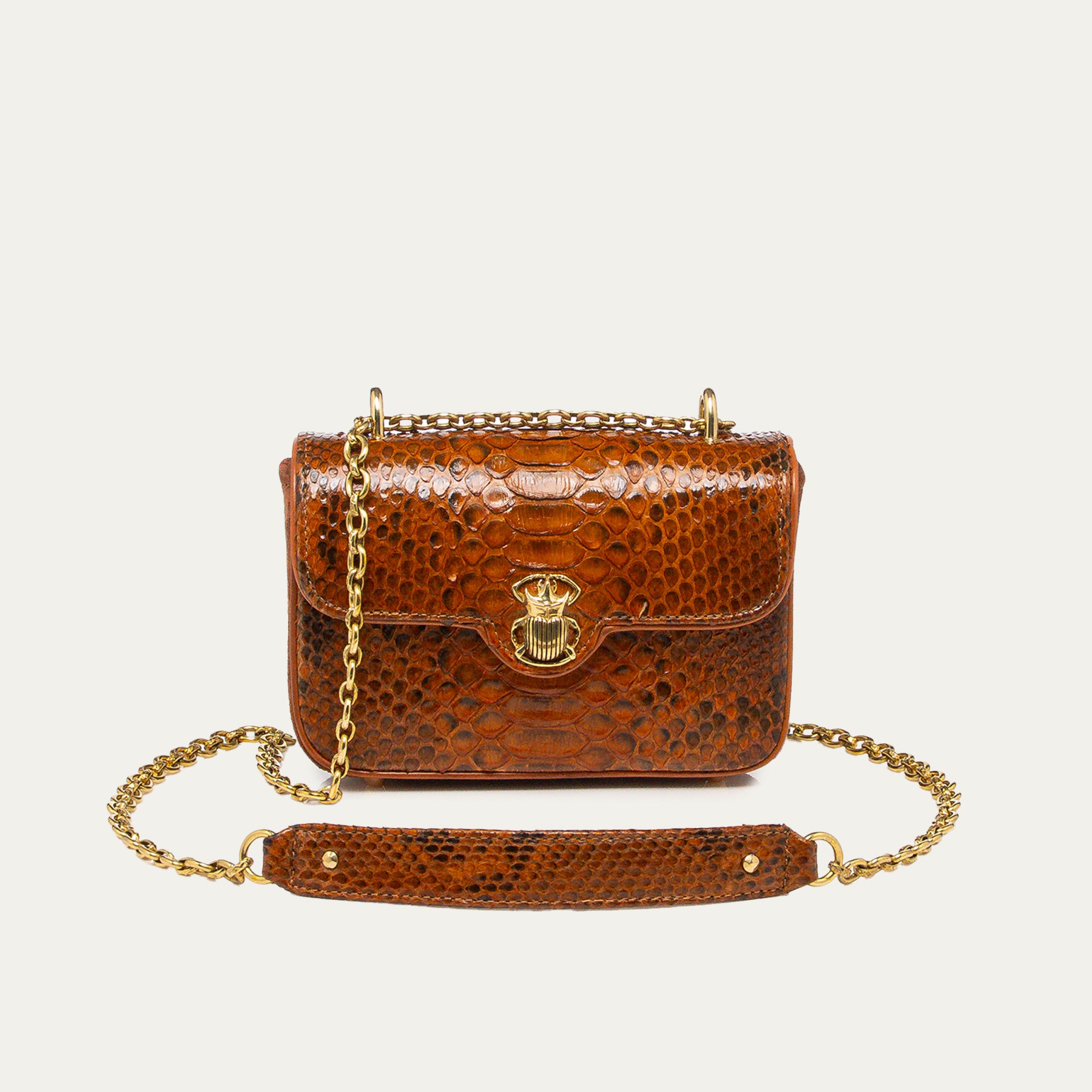 Bolso Mini Ava Python moka