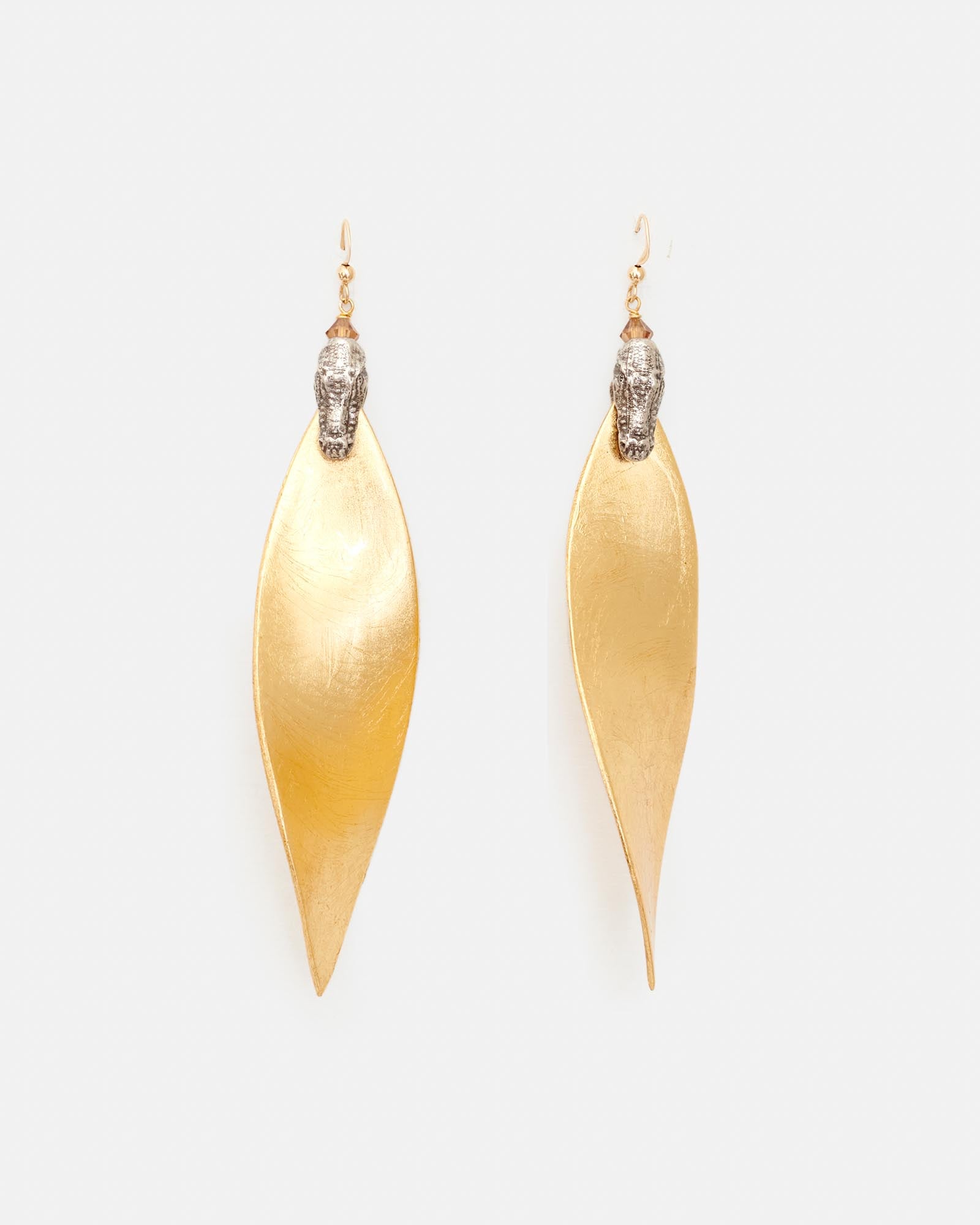 FLORENCE METALLIC XL GOLD EARRING
