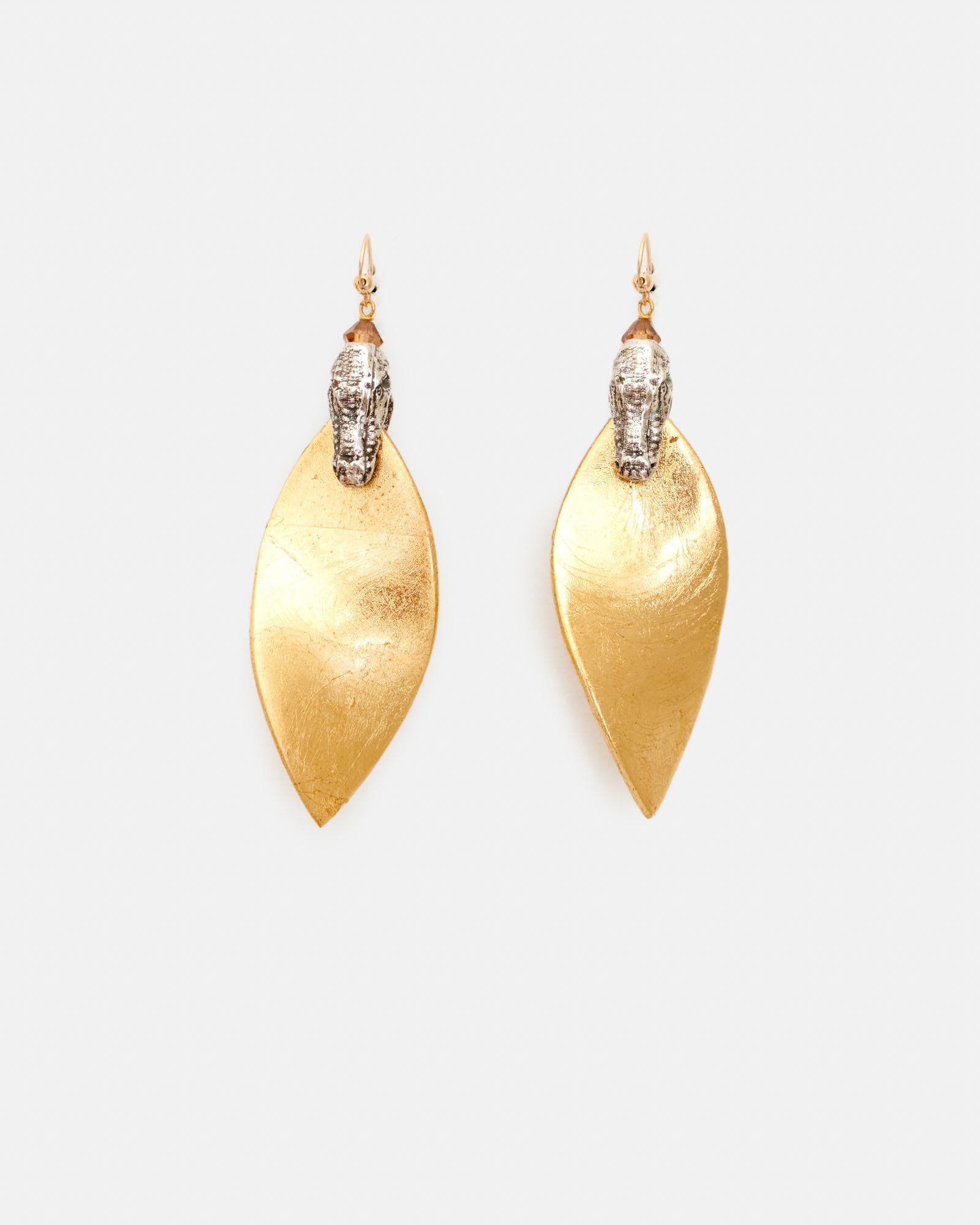 FLORENCE METALLIC GOLD EARRING